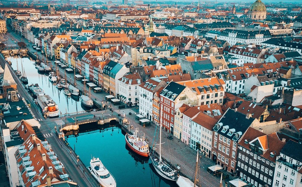 stunning view of Copenhagen in Denmark